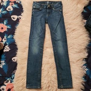 Girl's heans 7 for all mankind THE SKINNY Size 7